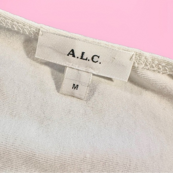 A.L.C. ‘Halley’ White Ruched Long Sleeve Shirt Size XS ASO The View - Picture 8 of 16